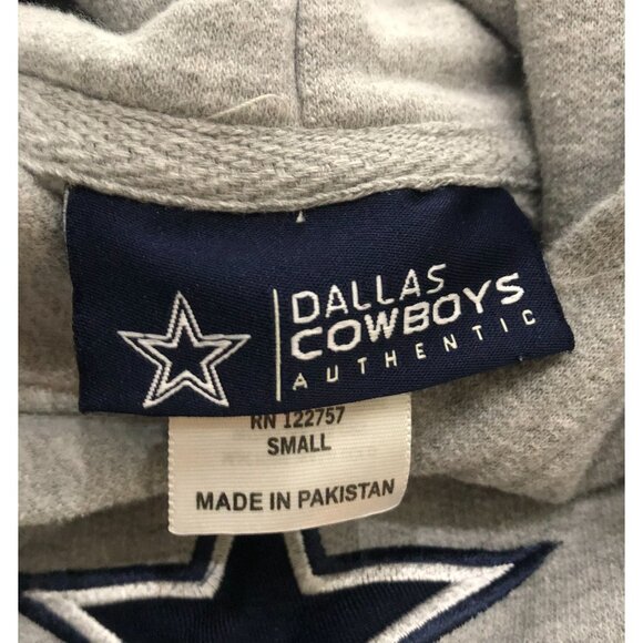 Dallas Cowboys Brand Hoodie Pullover Mens Small Sweatshirt Gray NFL - Picture 3 of 5